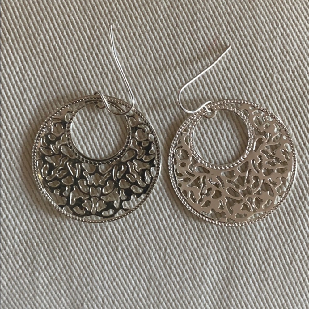 Silver earrings